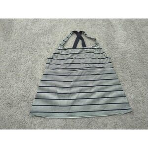 Nike Tank Top Womens 2X PLUS Black Striped Racerback No Pad Gym Athleisure